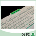 Ce Certificado RoHS 104 Teclas LED verde Backlight Backlit Gaming Keyboard Multimedia (KB-1901EL-G)